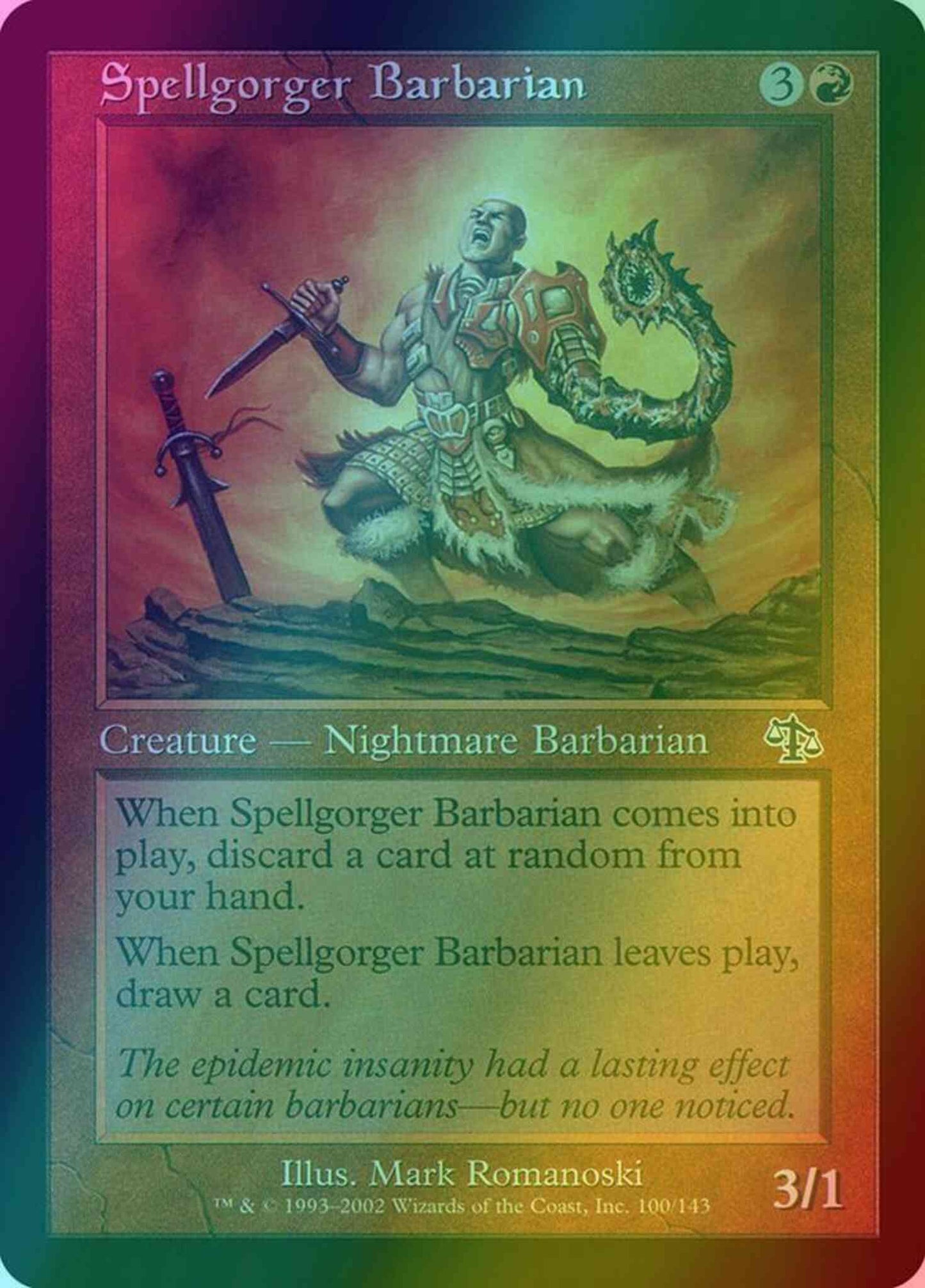 Spellgorger Barbarian [100] [Judgment] [Foil]