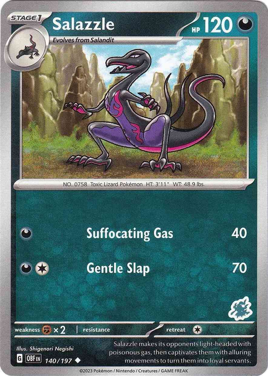 Salazzle - 140/197 - Uncommon - Darkrai Stamp [ba03-DRK8] [Non-Holo]
