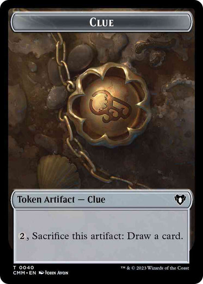 Clue Token (40) // Teferi, Temporal Archmage Emblem (53) [Commander Masters: Tokens] [Non-Foil]