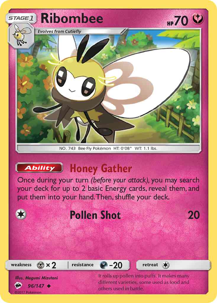 Ribombee - 96/147 - Uncommon [sm3-96] [Non-Holo]