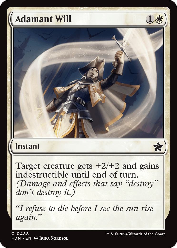 Adamant Will [488] [Foundations] [Non-Foil]