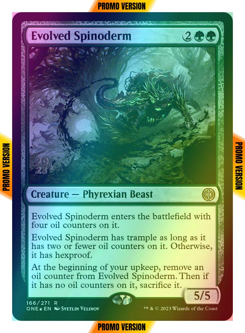 Evolved Spinoderm [166s] [Prerelease] [Phyrexia: All Will Be One: Promos] [Foil]