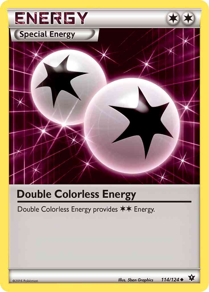 Double Colorless Energy - 114/124 - Uncommon [xy10-114] [Reverse Holo]