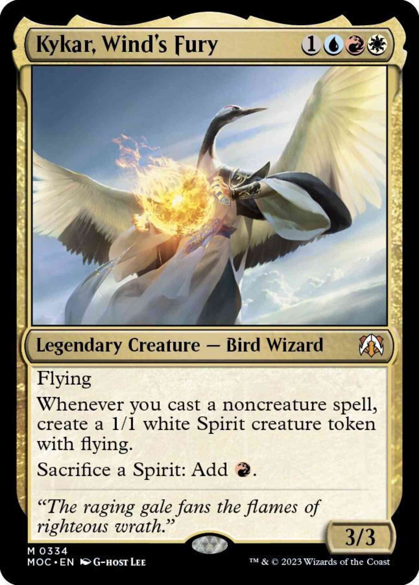 Kykar, Wind's Fury [334] [March of the Machine: Commander] [Non-Foil]