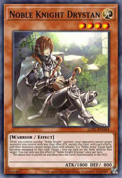 Noble Knight Drystan - JOTL-EN084 - Secret Rare - 1st Edition