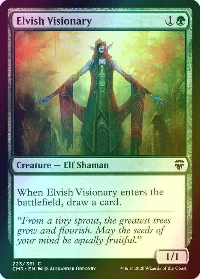 Elvish Visionary [223] [Commander Legends] [Foil]