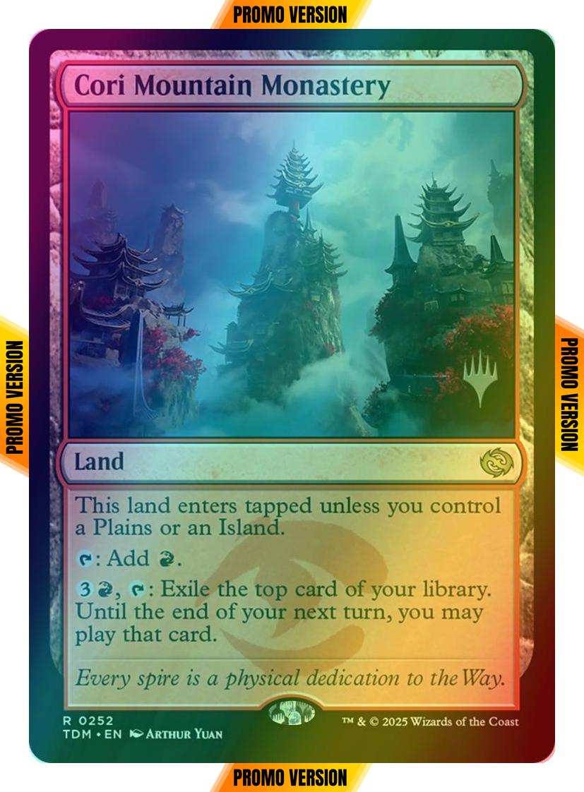 Cori Mountain Monastery [252p] [Promo Pack] [Tarkir: Dragonstorm: Promos] [Foil]