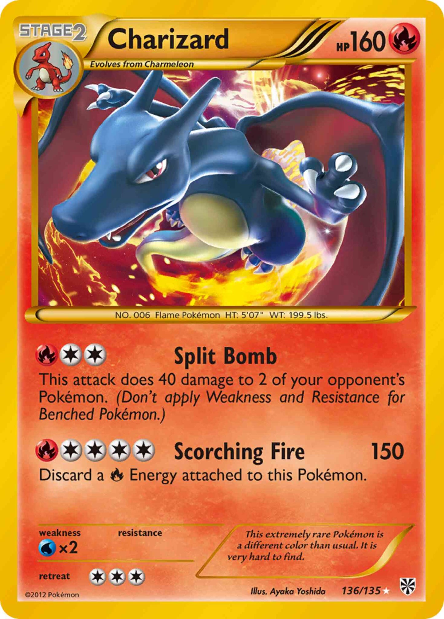 Charizard - 136/135 - Rare Holo [bw8-136] [Holo]