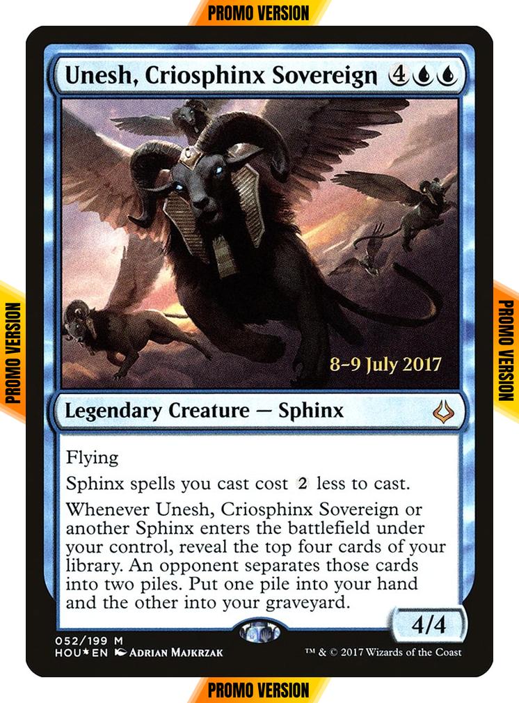 Unesh, Criosphinx Sovereign [52s] [Hour of Devastation Promos] [Foil]