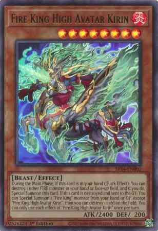 Fire King High Avatar Kirin - SR14-EN002 - Ultra Rare - 1st Edition