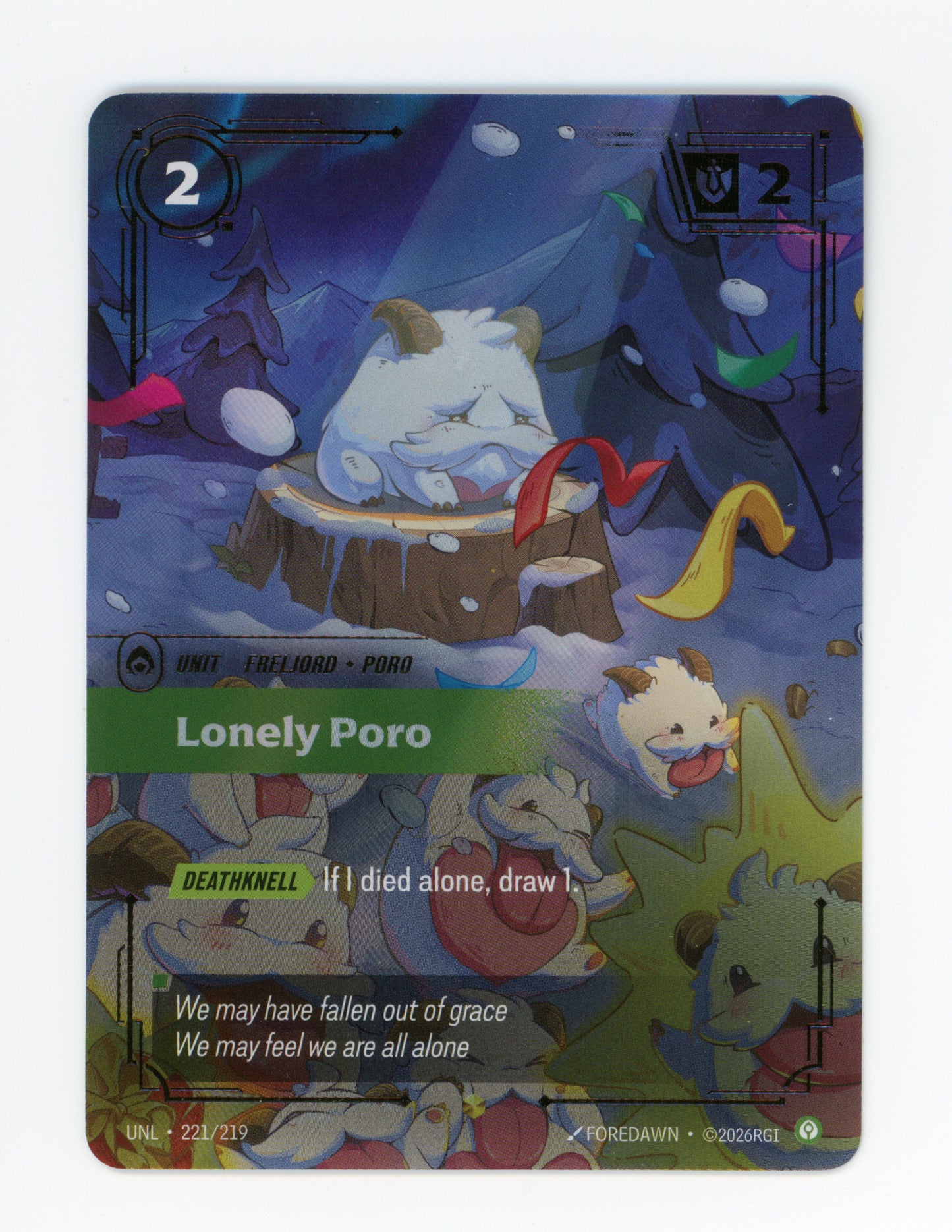 Lonely Poro — Overnumbered|Foil — ID 19447