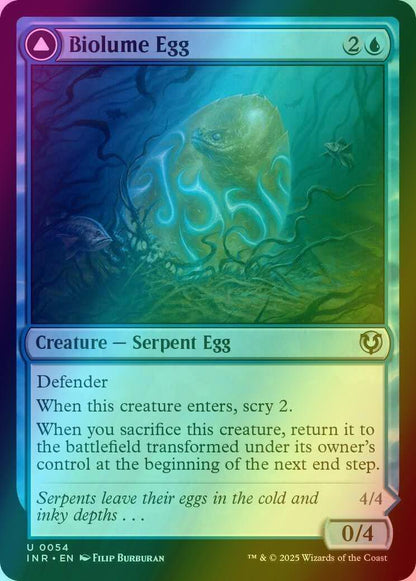 Biolume Egg // Biolume Serpent [54] [Innistrad Remastered] [Foil]