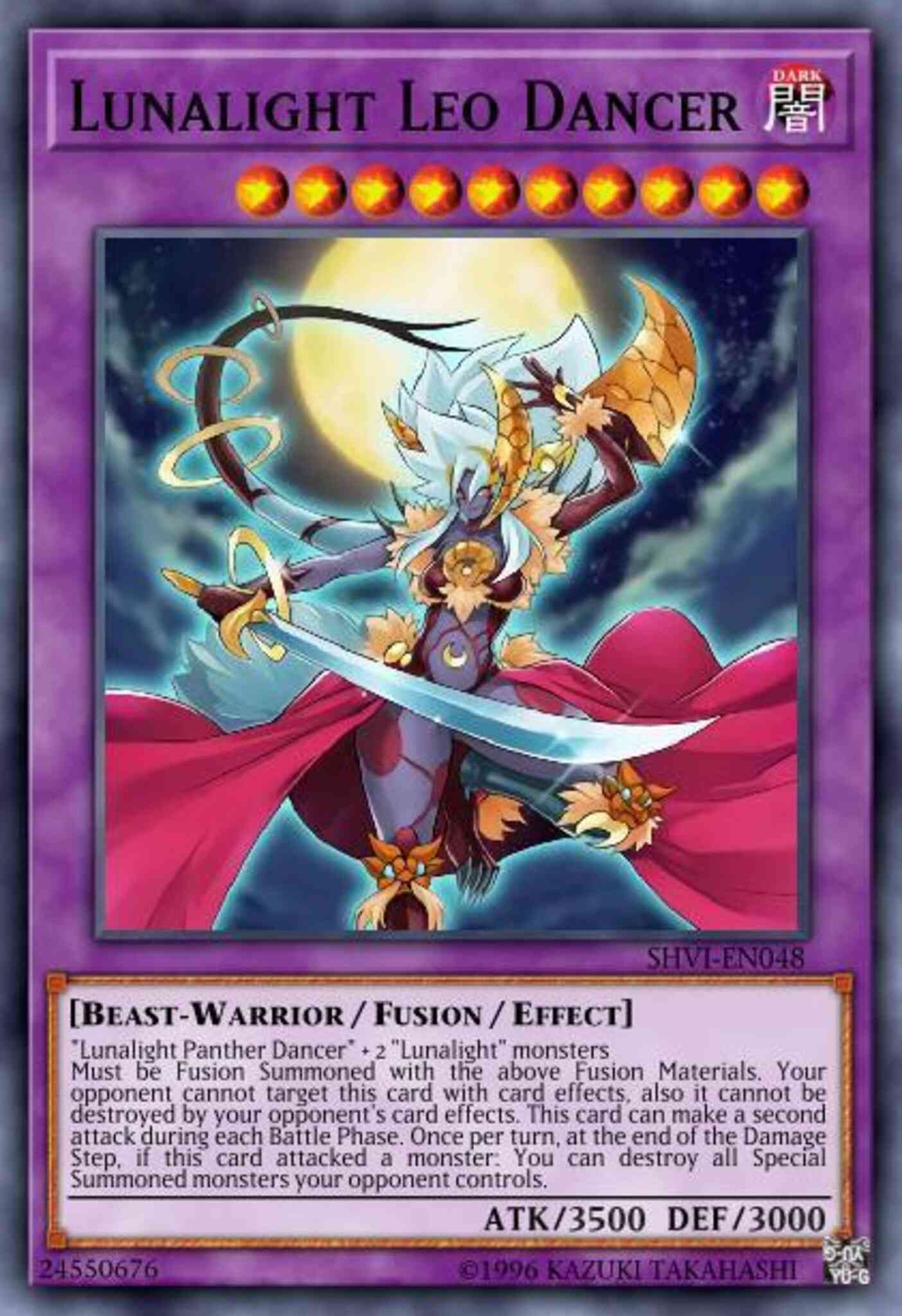 Lunalight Leo Dancer - SHVI-EN048 - Super Rare - 1st Edition