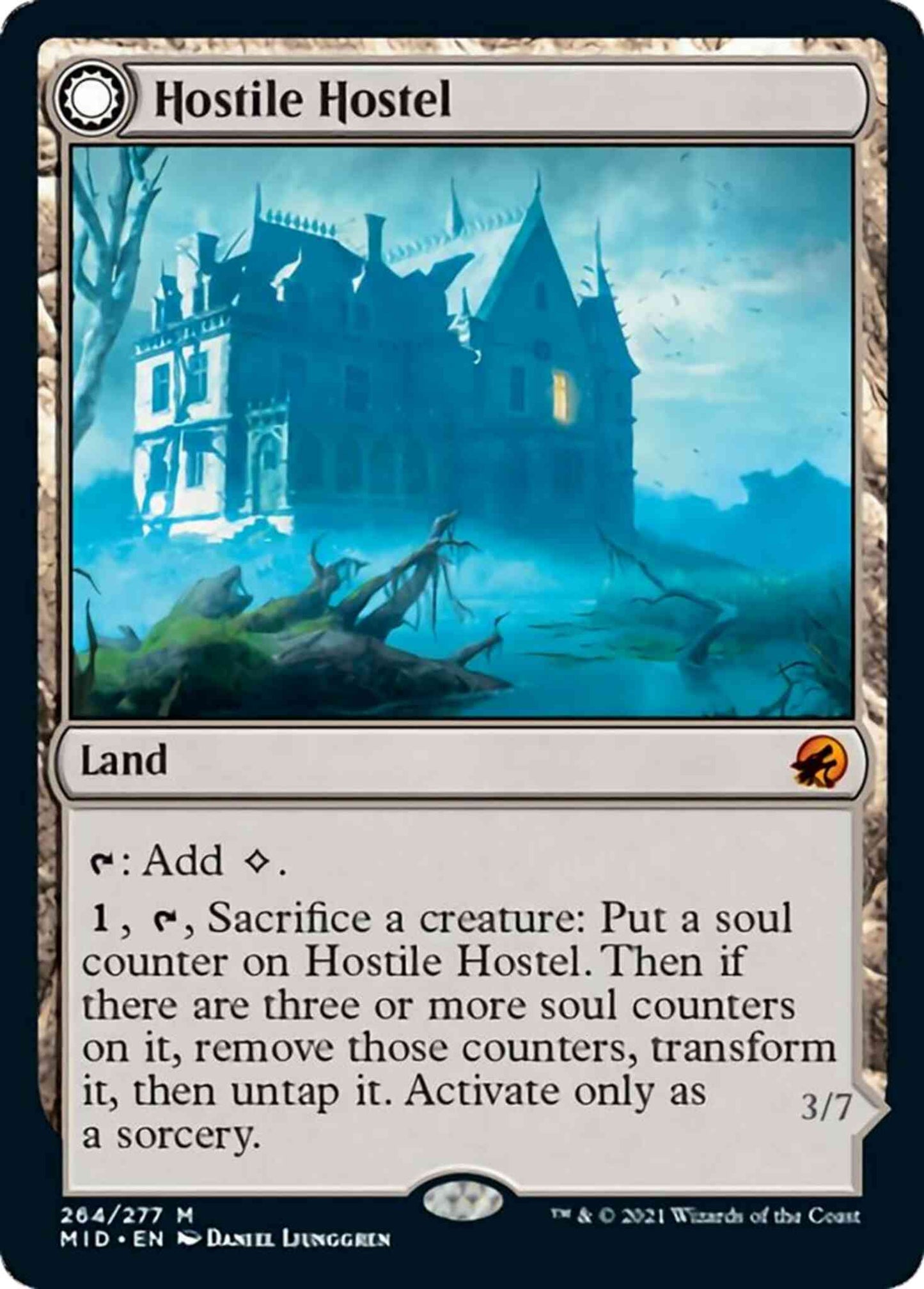 Hostile Hostel // Creeping Inn [264] [Innistrad: Midnight Hunt] [Non-Foil]
