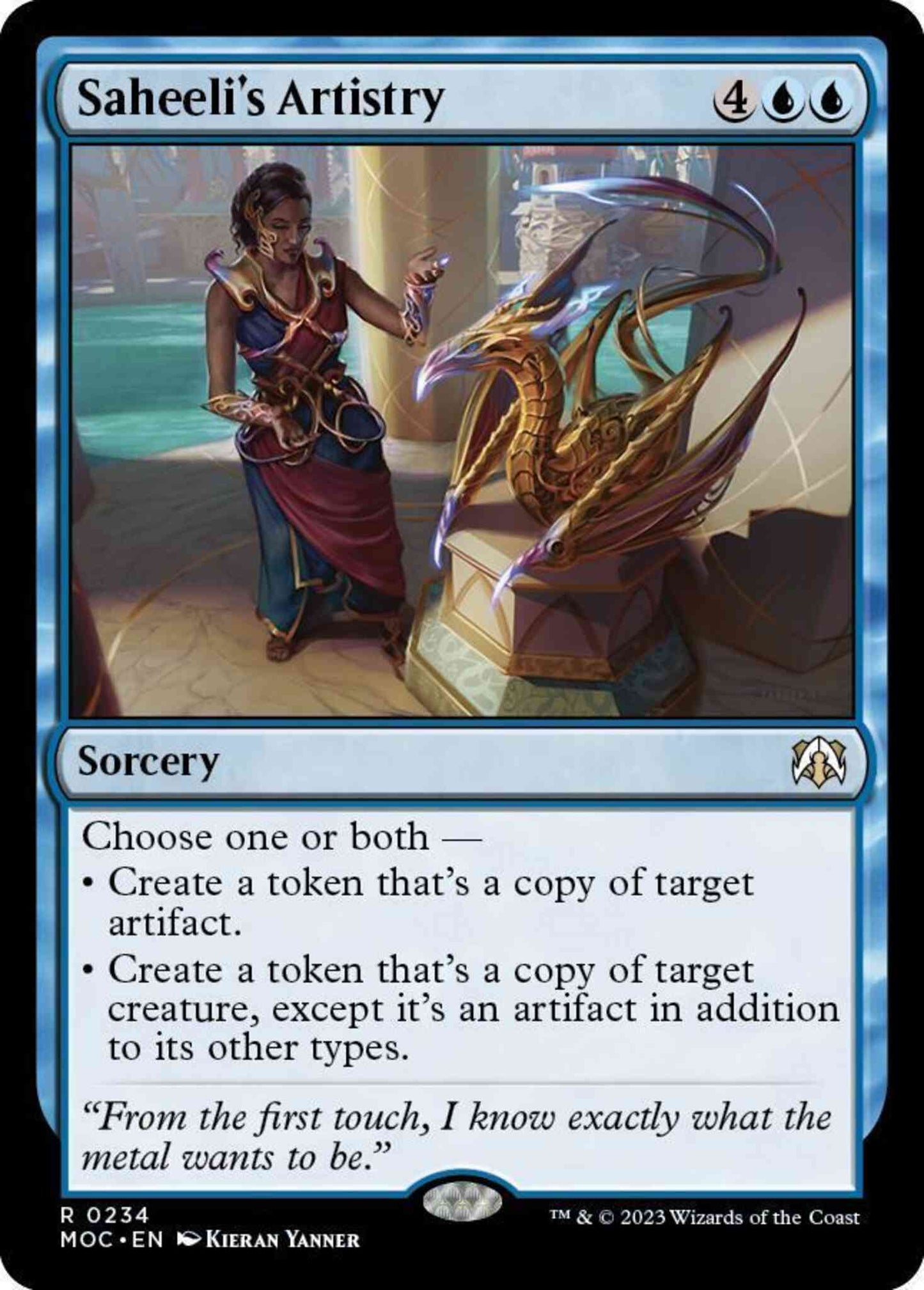 Saheeli's Artistry [234] [March of the Machine: Commander] [Non-Foil]