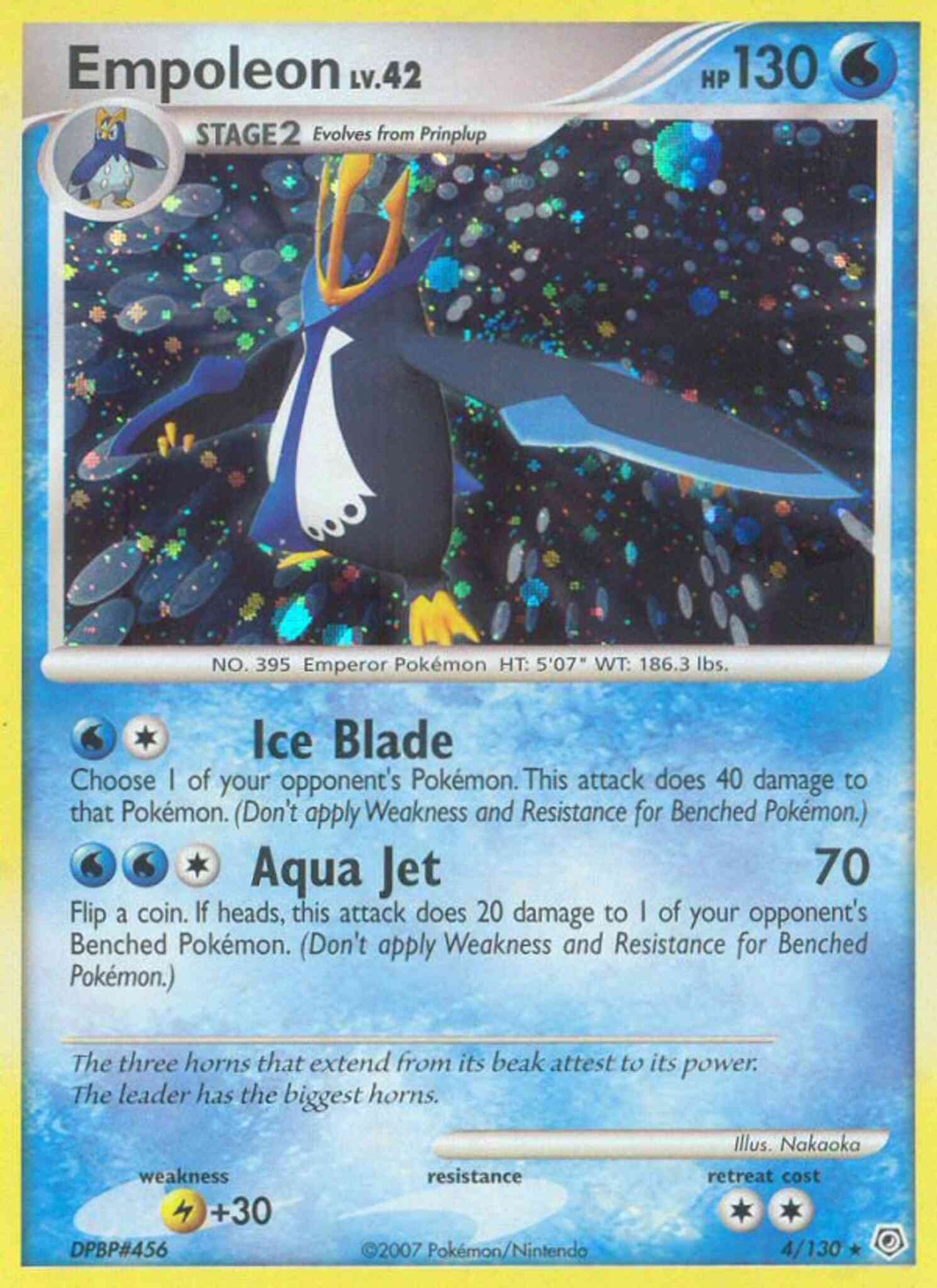 Empoleon - 4/130 - Rare Holo [dp1-4] [Reverse Holo]