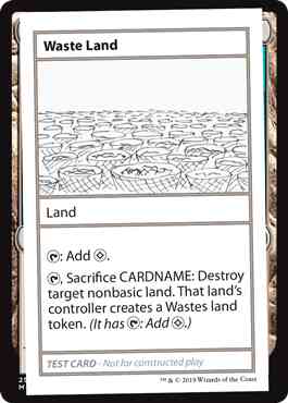 Waste Land - No Symbol [121] [Mystery Booster Playtest Cards 2021] [Non-Foil]