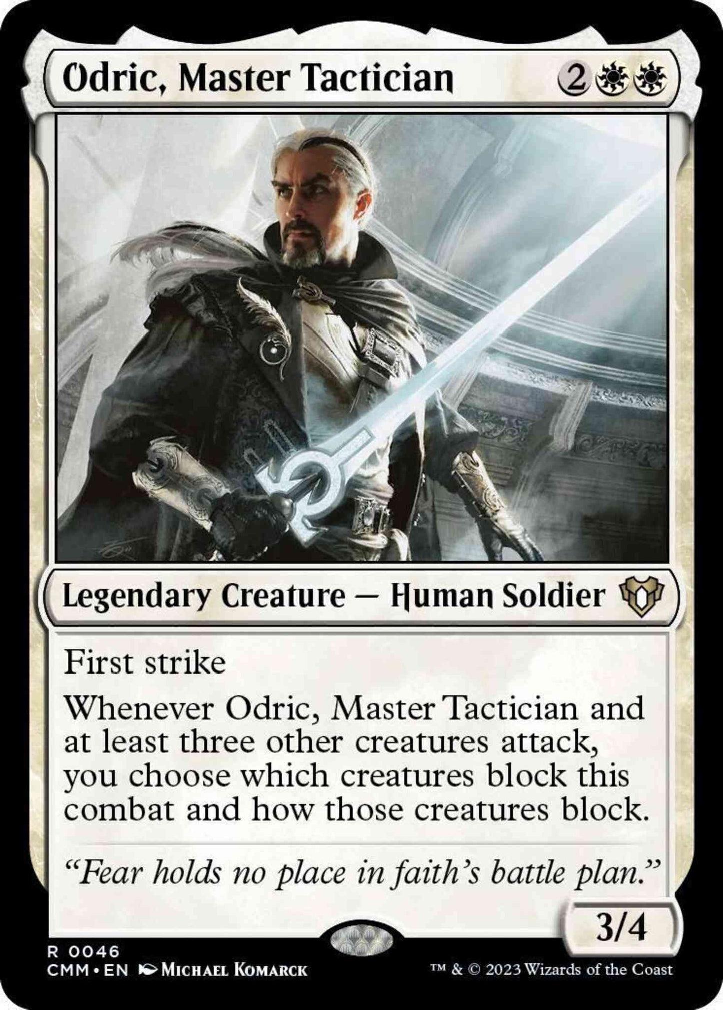 Odric, Master Tactician [46] [Commander Masters] [Non-Foil]