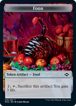Crab Token (02) // Food Token (18) [Modern Horizons 2 Tokens] [Non-Foil]