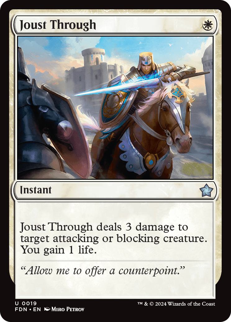 Joust Through [19] [Foundations] [Non-Foil]