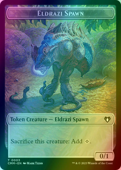 Construct Token (41) // Eldrazi Spawn Token (03) [Commander Masters: Tokens] [Foil]