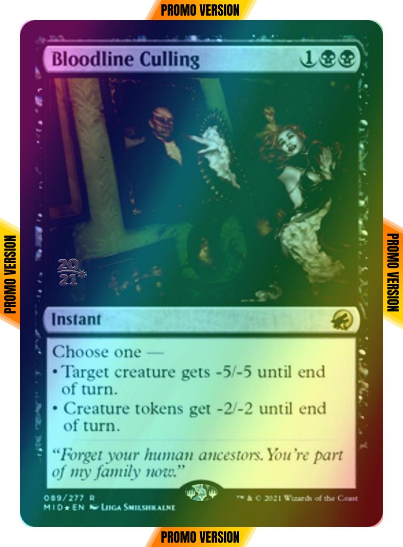 Bloodline Culling [Prerelease] [89s] [Innistrad: Midnight Hunt Promos] [Foil]