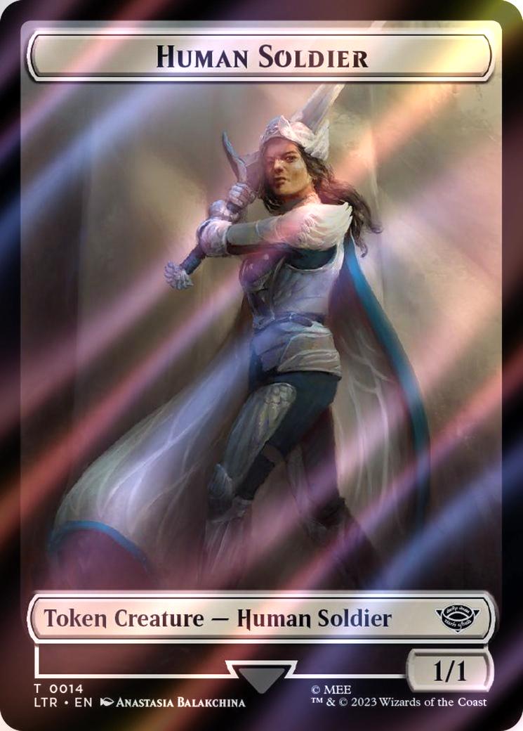 Food Token (23) // Human Soldier Token (14) [The Lord of the Rings: Tales of Middle-earth: Tokens] [Surge Foil]