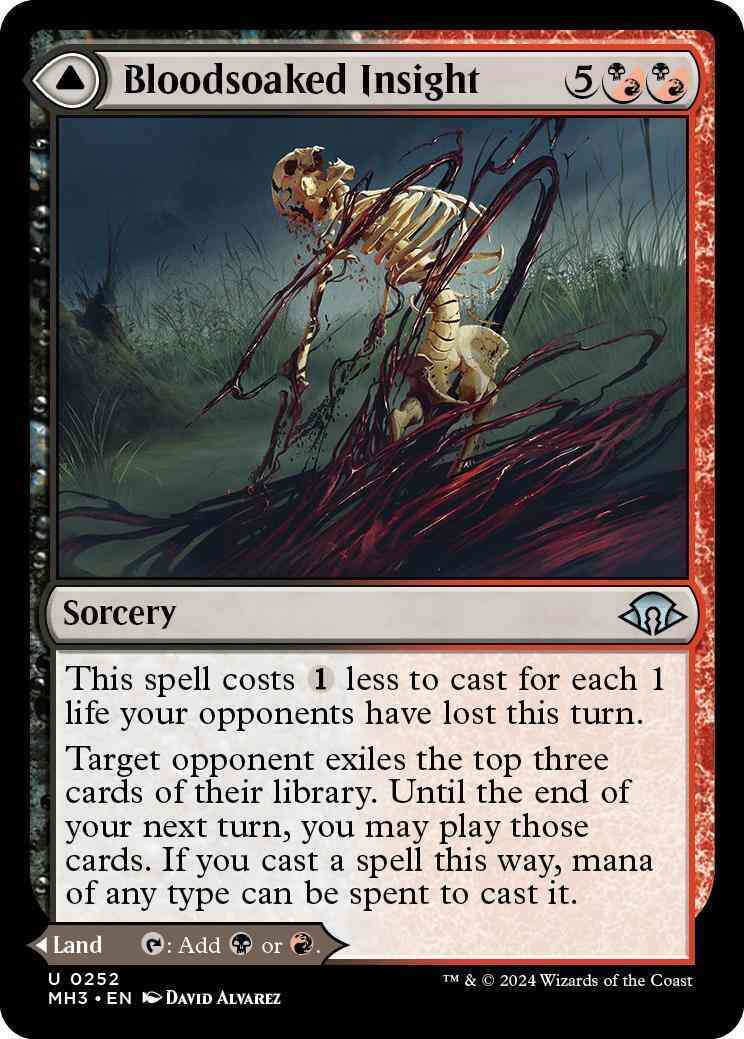 Bloodsoaked Insight // Sanguine Morass [252] [Modern Horizons 3] [Non-Foil]