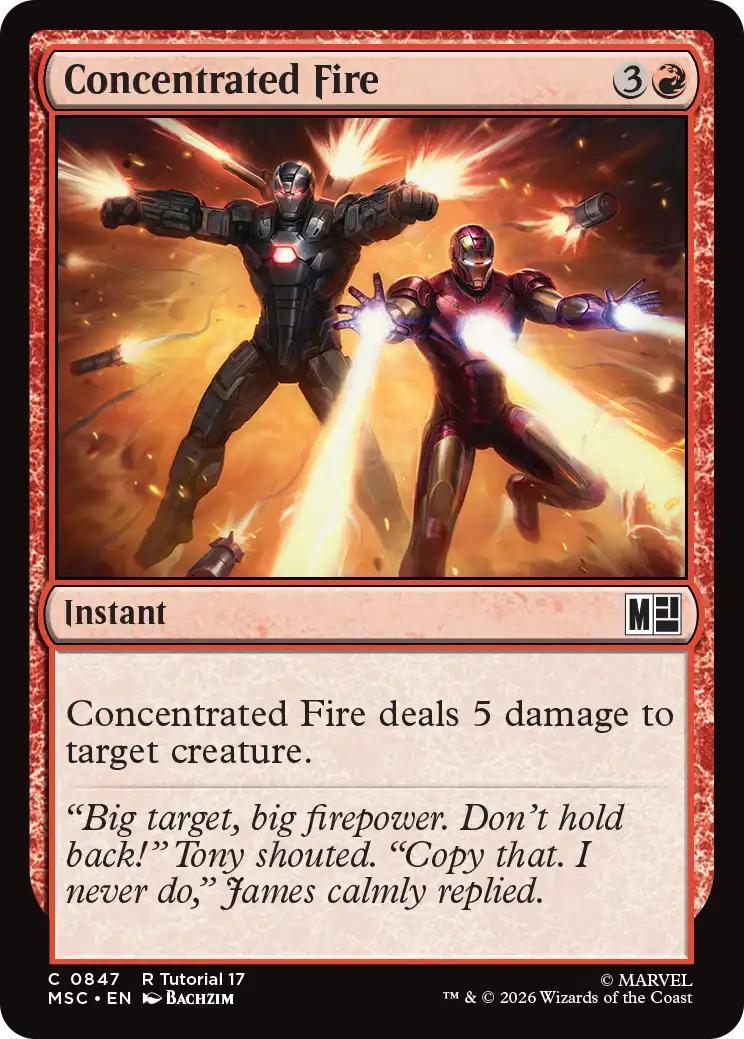 Concentrated Fire [847] [Beginner Box] [Marvel Super Heroes: Commander] [Non-Foil]