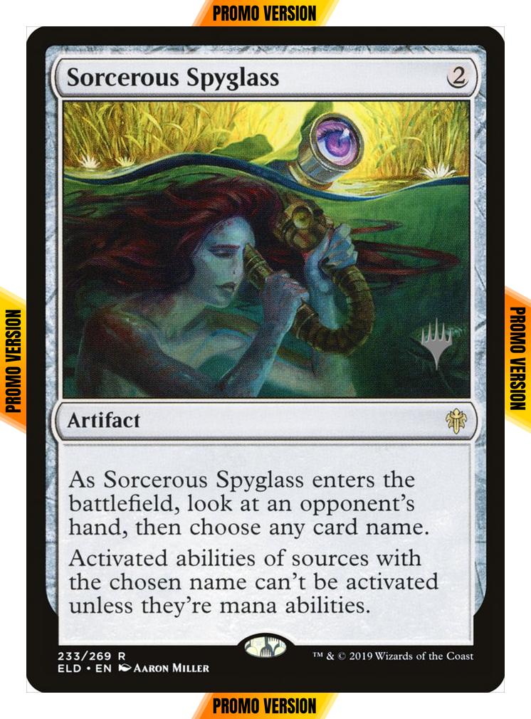 Sorcerous Spyglass [233p] [Promo Pack] [Throne of Eldraine Promos] [Non-Foil]