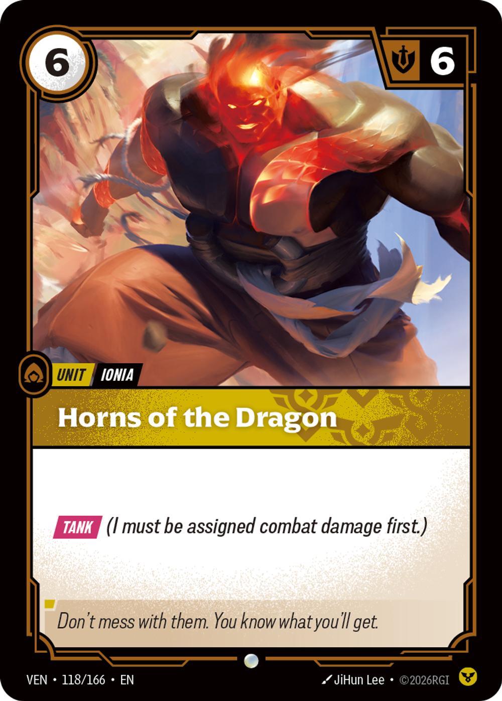 Horns of the Dragon - 118/166 [Vendetta] [Non Foil]