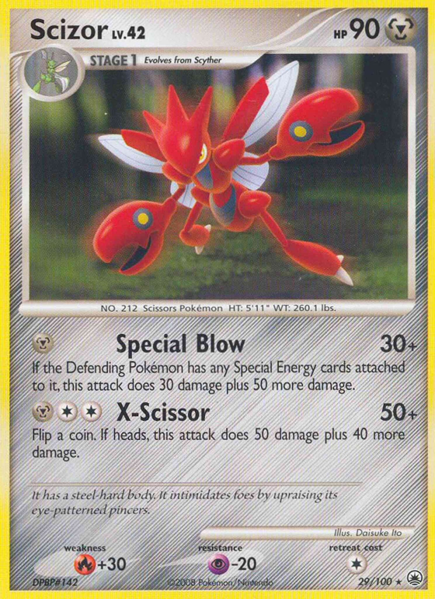 Scizor - 29/100 - Rare [dp5-29] [Non-Holo]