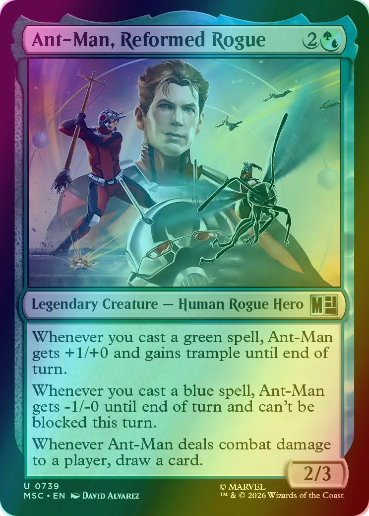 Ant-Man, Reformed Rogue [739] [Jumpstart] [Marvel Super Heroes: Commander] [Foil]