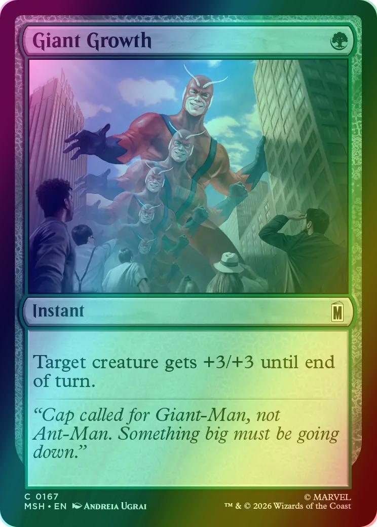 Giant Growth [167] [Marvel Super Heroes] [Foil]