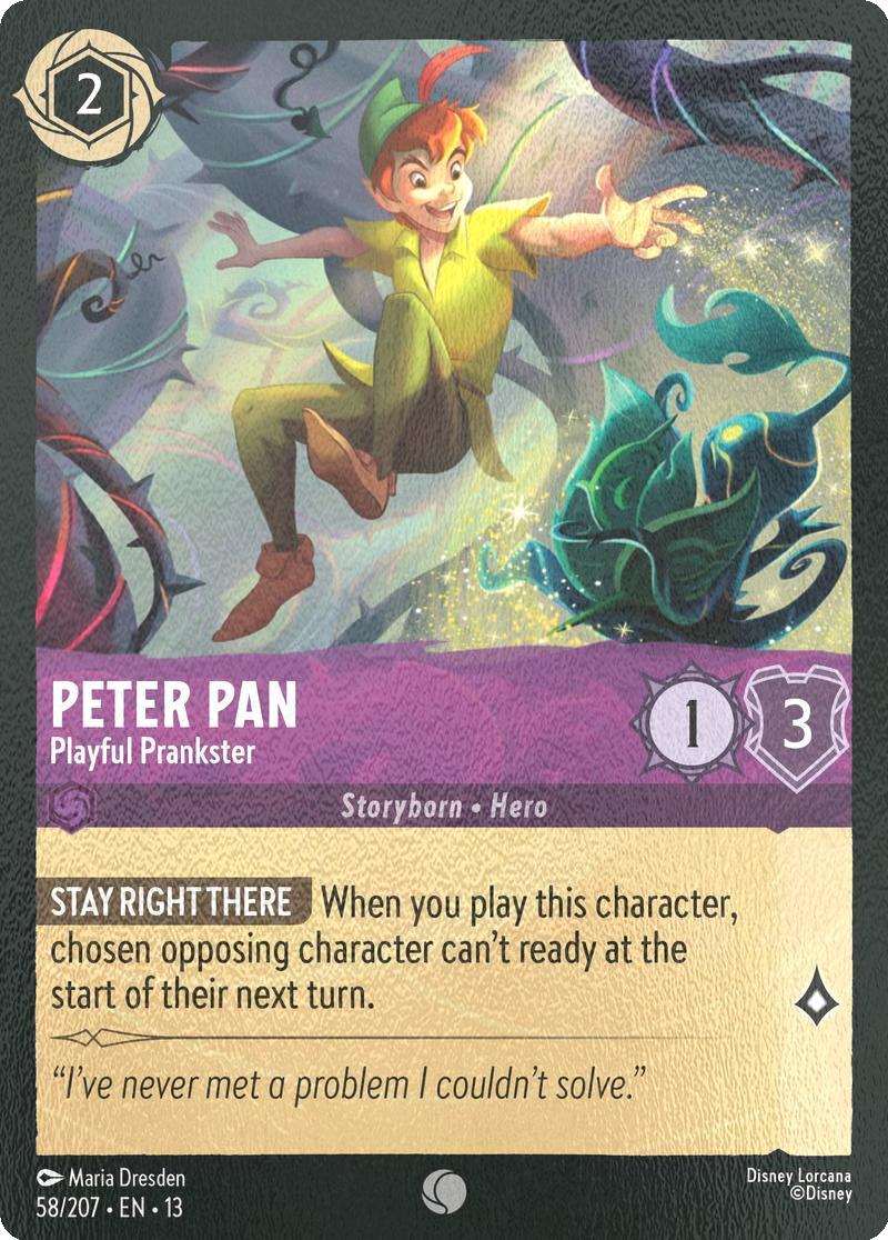 Peter Pan - Playful Prankster - 58/204 [Attack of the Vine!] [Cold Foil]