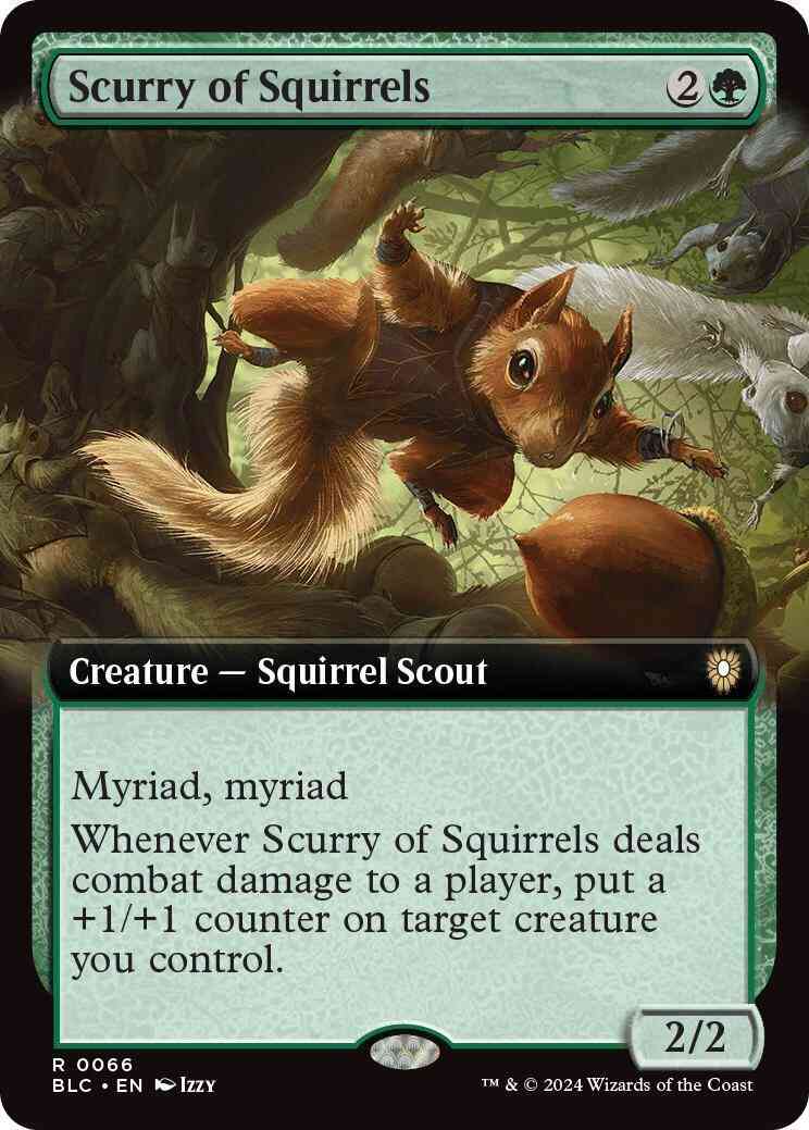 Scurry of Squirrels [66] [Extended Art] [Bloomburrow: Commander] [Non-Foil]