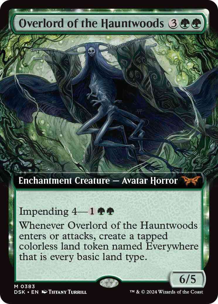 Overlord of the Hauntwoods [383] [Extended Art] [Duskmourn: House of Horror] [Foil]
