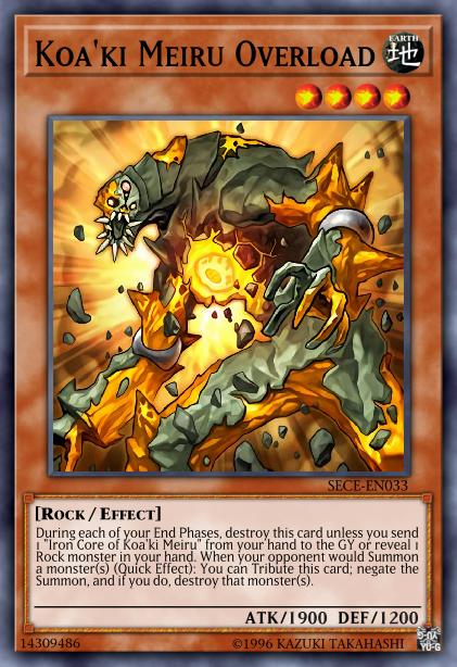 Koa'ki Meiru Overload - SESL-EN051 - Super Rare - 1st Edition