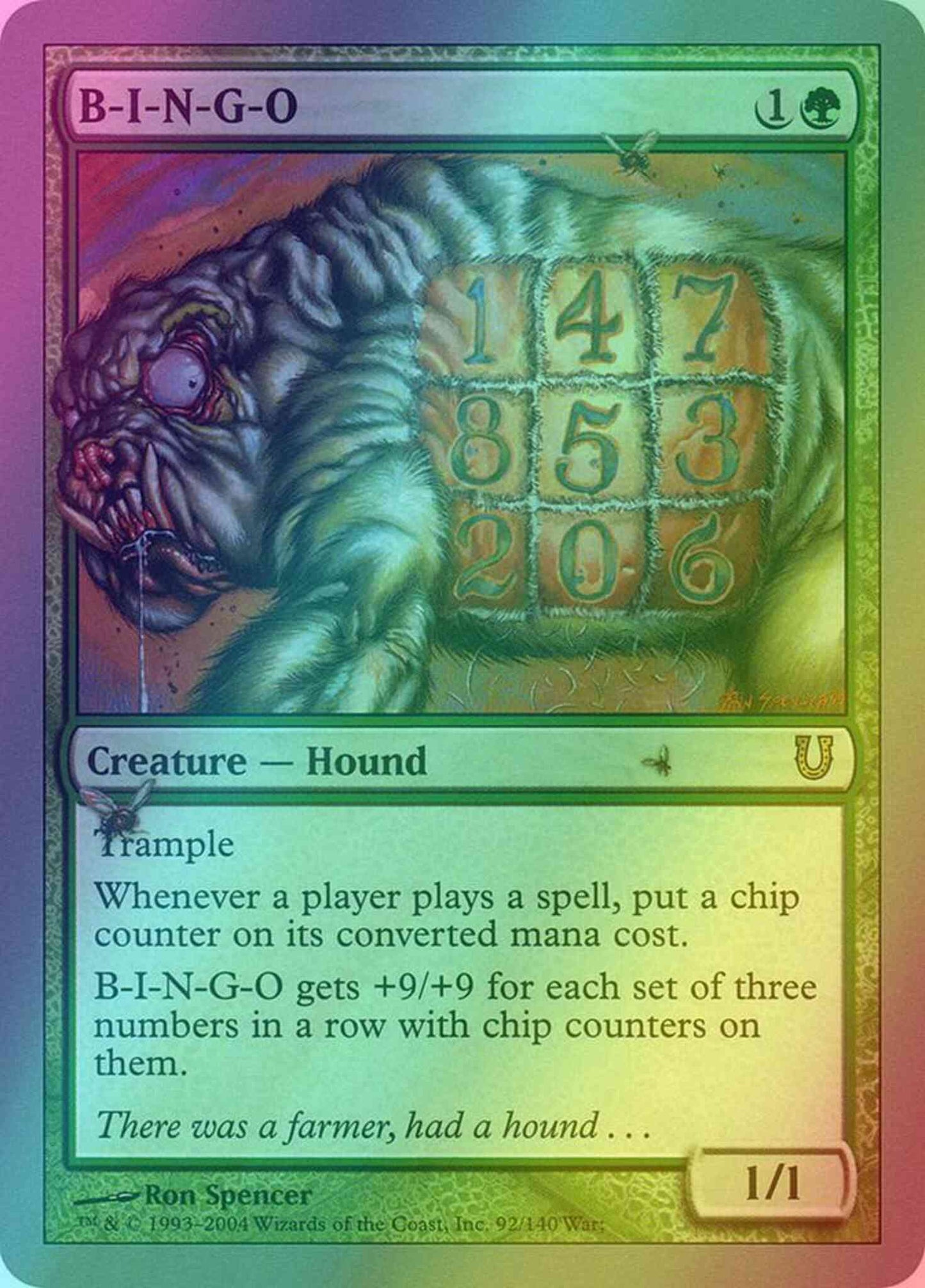 B-I-N-G-O [92] [Unhinged] [Foil]