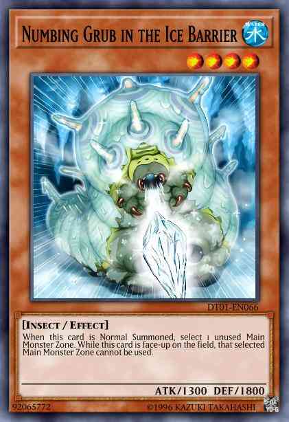 Numbing Grub in the Ice Barrier - DT01-EN066 - Duel Terminal Rare Parallel Rare - Duel Terminal