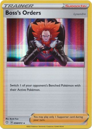 Boss's Orders - 058/072 - Theme Deck Exclusive [swsh45msp-058] [Holo]