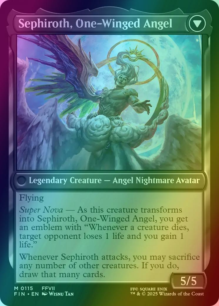 Sephiroth, Fabled SOLDIER // Sephiroth, One-Winged Angel [115