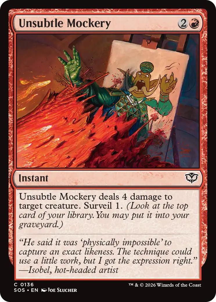 Unsubtle Mockery [136] [Secrets of Strixhaven] [Non-Foil]