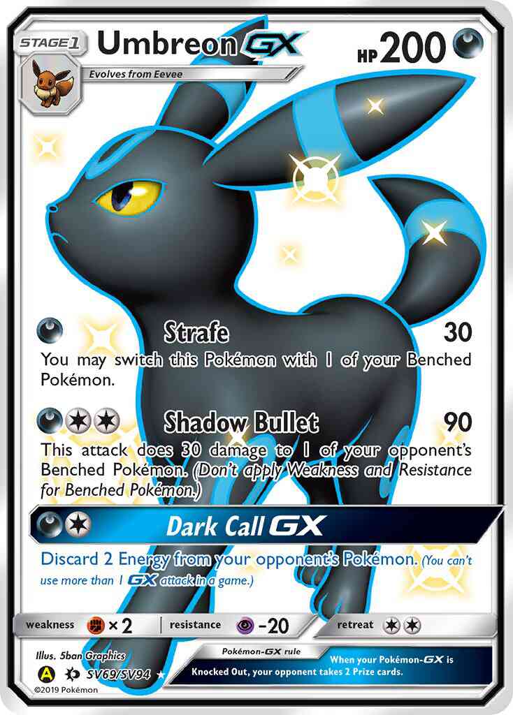 Umbreon-GX - SV69/SV94 - Rare Ultra [sma-SV69] [Ultra]