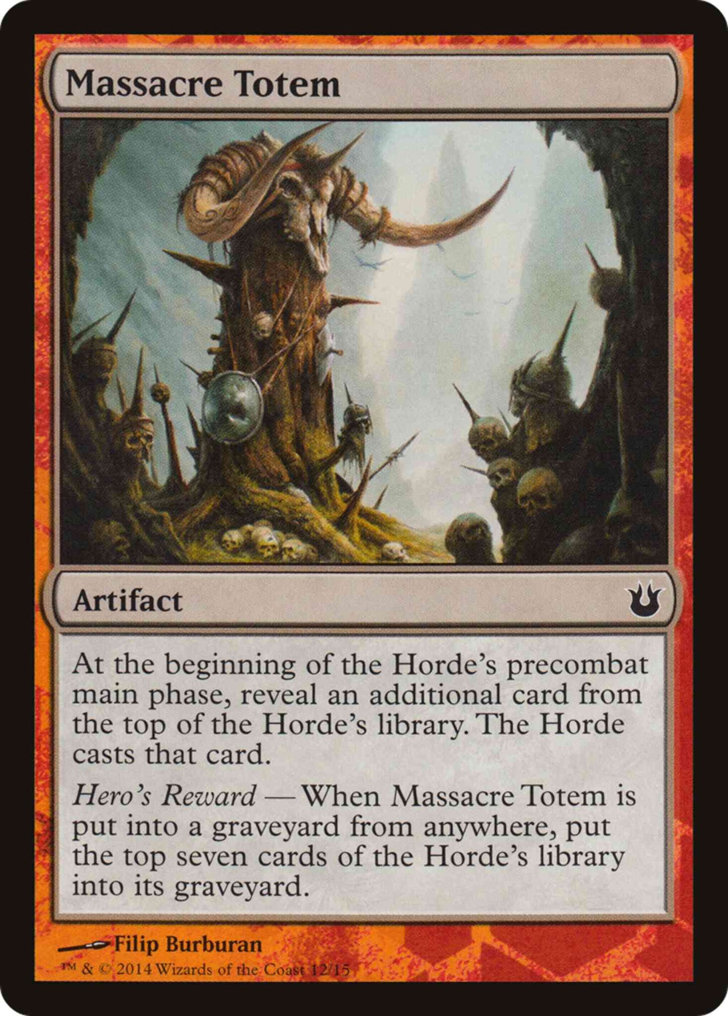 Massacre Totem [12] [Battle the Horde] [Non-Foil]