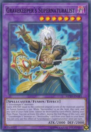 Gravekeeper's Supernaturalist - MP19-EN181 - Common - Unlimited