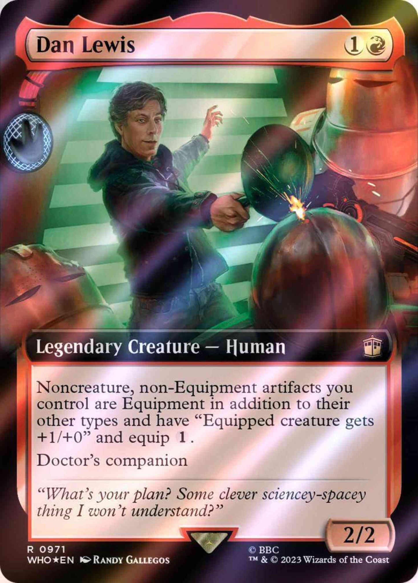 Dan Lewis [971] [Extended Art] [Universes Beyond: Doctor Who] [Surge Foil]