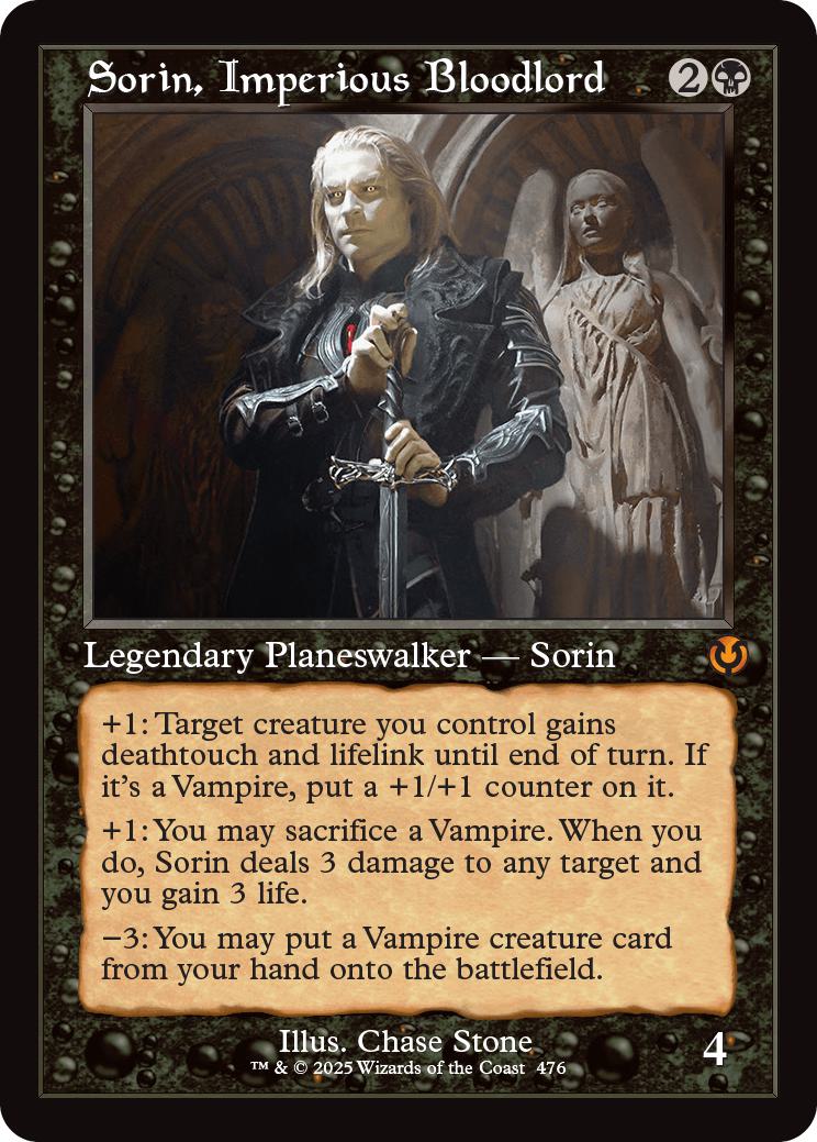 Sorin, Imperious Bloodlord [476] [Retro Frame] [Innistrad Remastered] [Non-Foil]
