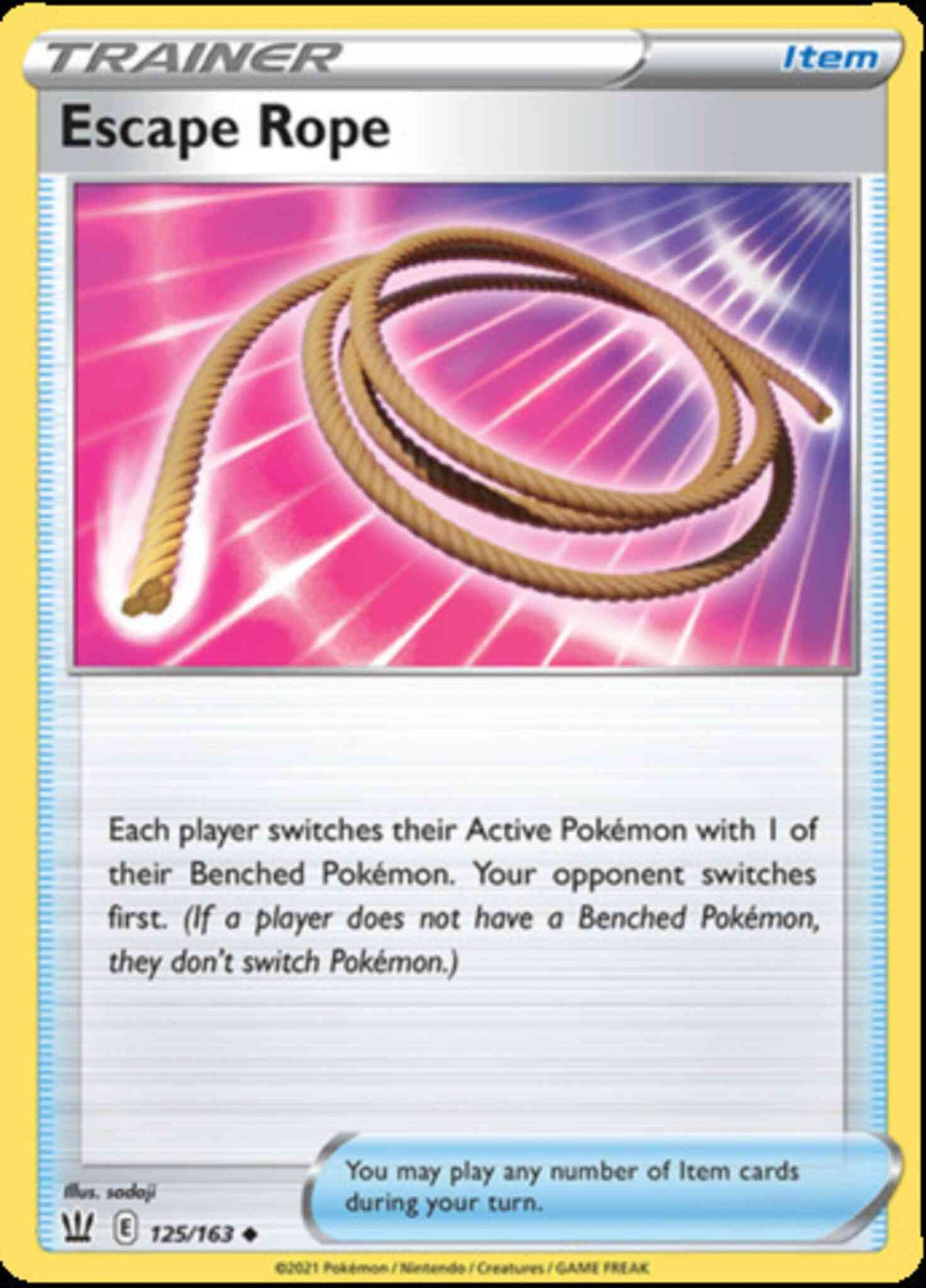 Escape Rope - 125/163 - Uncommon [swsh5-125] [Non-Holo]