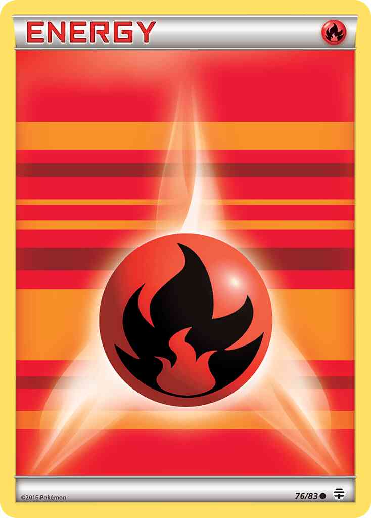 Basic Fire Energy - 76/83 - Common [g1-76] [Non-Holo]